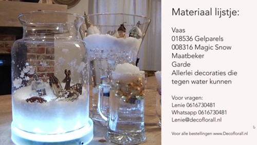 LedBODEM hout voor onder een vaas 14 cm excl decoraties