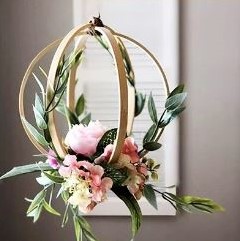 Bamboe ring Borduurring Flowerhoop ca. 12 cm /stuk Bamboo bloemenring