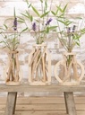 Decoratief Drijfhout met reageerbuis L.11 W.8,5 H.19,5 cm ook leuk voor stekjes