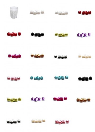 Parelspeld Parelspelden Push pin 6 mm goud set 120 