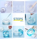Epoxy Giethars Kit Met Maatbekers, Roerstaafjes en Siliconen Handschoenen 1:1 Clear Epoxy Resin Crystal Clear Art Resin