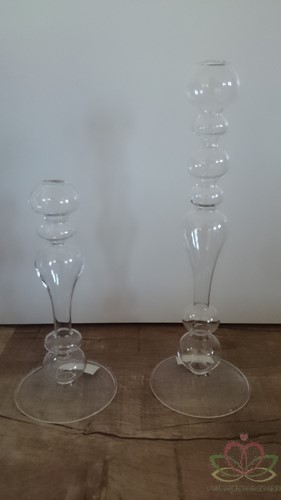 Glas Vaas Kandelaar 20 cm 