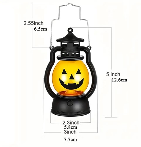 Led pompoenzadenlantaarntje Lampion Met filmpje
