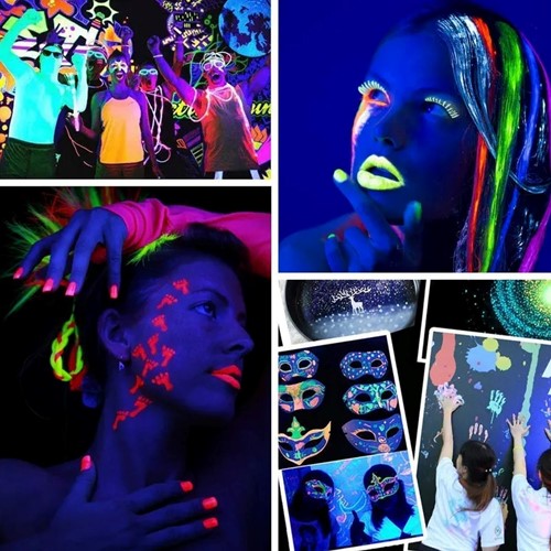 Luminous poeder Glow in the Dark Pigment 20gr YELLOW geel Kleurstof voor Epoxy Nagels