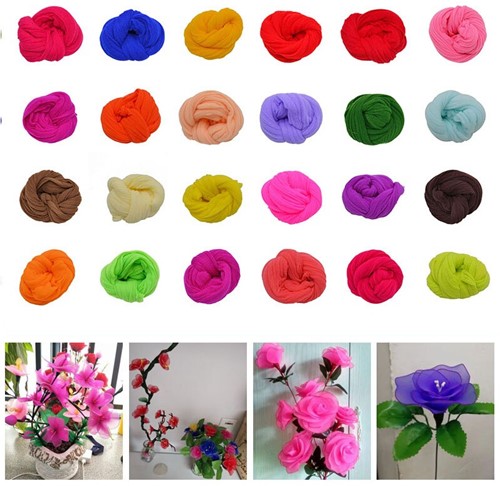 Nylon Geel 22 voor het maken van bloemen PAKje van 5 