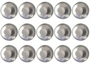 Set voor waxinelichtjes met 100 ronde Aluminiumcupjes voor Waxinelichtjes 100 lontjes en 100 stickers