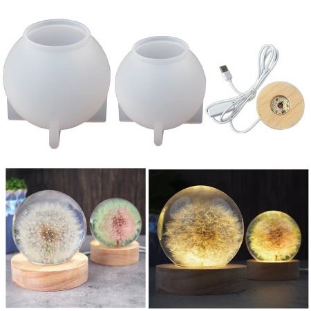 Siliconenmal Bol Bal Rond 50 mm / per stuk voor Epoxy Resin, Zeep, Kaarsen excl decoraties