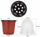 Startset 10 minikasje pot / set 10 potten;10 deksels en 10 labels Vensterbankkasjes Pot, kap en label