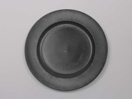 Onderbord loodlook Basic Grey Grijs 33 cm rond schaal bloemschikken