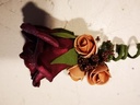 Corsage Roos Burgundy cava burgundy CEM40 Maatwerk