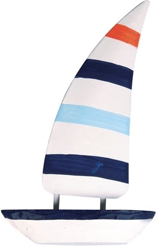 Boot Maritiem Polyresin 10,5x6,3x1,8 cm 1 stuk