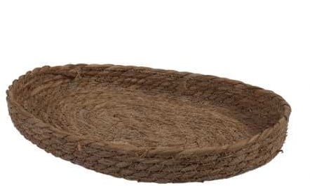 Mand Eivorm Ovaal Zeegras 32x24x4 cm