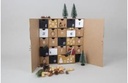Adventskalender, FSC Rec 100% kraft bruin