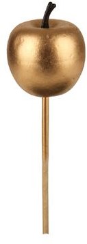 Appel op draad Goud glans 40 mm per zak ca. 24 stuks