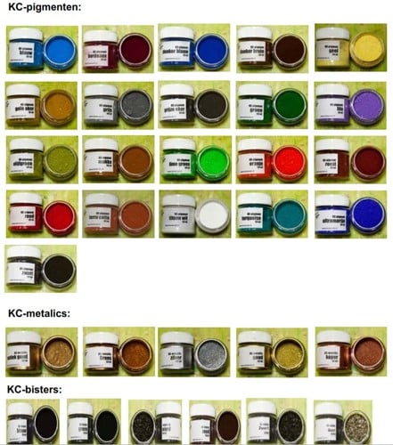 KC Pigment Turquoise voor Keracoat en textielversteviger 30 gram