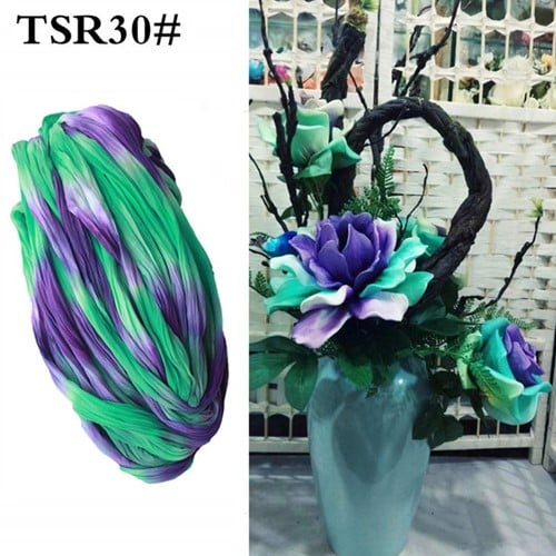 Nylon Multitone voor het maken van bloemen Paars Aqua Mint Tiffany Sering Wit