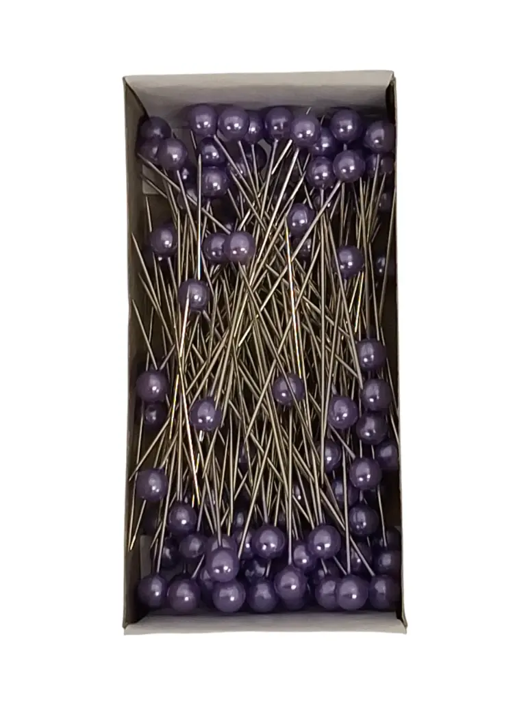 Parelspelden Push pin Lila 6 mm Set 120