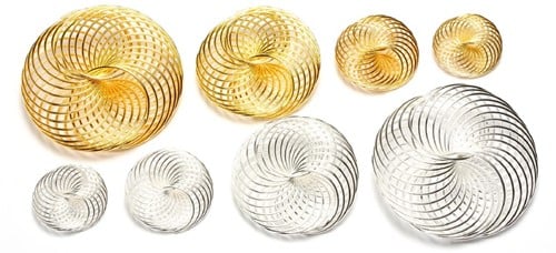 Draad Wielen Cirkels 1372-09 Goud 20 mm