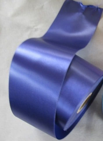 Bedrukt lint Paars met Gouden opdruk 45 mm 50 cm