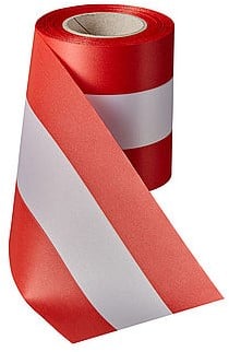 Nationaal lint Rood Wit Rood 100 mm 1 meter 
