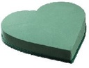 Hart 20 cm Dicht steekschuimvorm oase voor verse bloemen