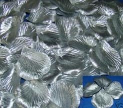 Blad Zijden blaadjes rozenblaadjes Zilver per pakje
