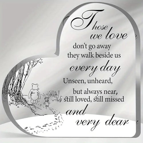 Hart van Epoxy Those we Love 10*1 cm Persoonlijk aandenken