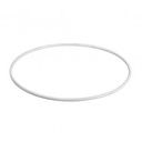 Metalen ring gelakt Wit 50 cm Enkele ring