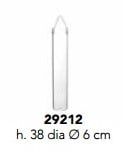 Glas Hang Tube 38 cm hoog Ø6 cm
