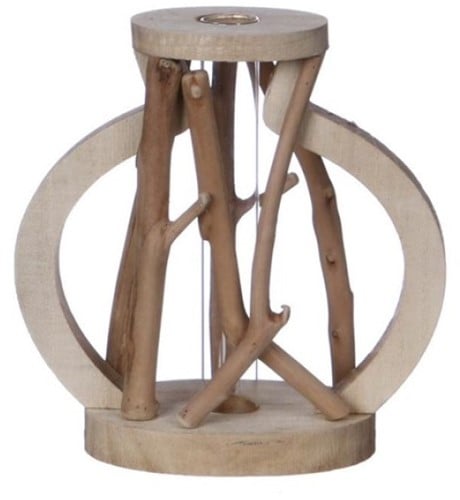 Decoratief Drijfhout met Reageerbuis L14 W7 H18,5 cm