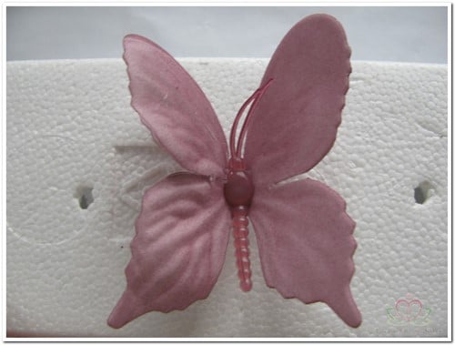 Vlinders van foam Lila 6 cm Doos 36 stuks