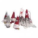 Vilt Gnoom Santa kaboutertjes 6.5 cm set van 6 stuks