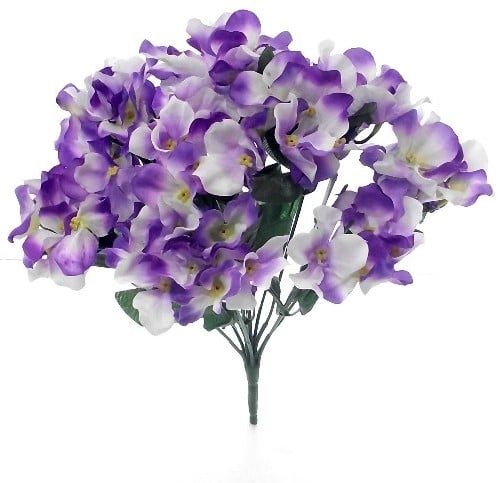Hortensia Hydrangea Light Purple Zijdenbloem bundel 11 stuks 35 cm