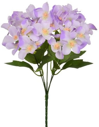 Hortensia Hydrangea Lila Zijdenbloem 30 cm