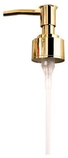 Siliconenmal Zeeppompje messing goudkleur Epoxy resin 16 cm per stuk
