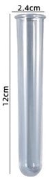 Reageerbuis voor siliconenmal Clear 2.4x12 cm per stuk