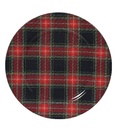 Onderbord Tartan Schotse ruit donker blok 33 cm rond kunststof