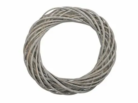 Krans Wilgentenen Grijs twijgenkrans 50 x 10 cm
