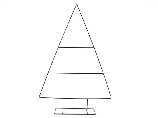 Metalen frame Grote Kerstboom ca. 78 cm incl. voet horizontale liggers 54*12*78 cm 