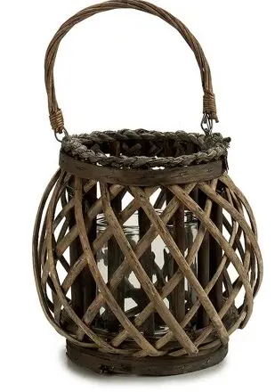 Houten Windlicht Lantaarn windlicht 22 cm
