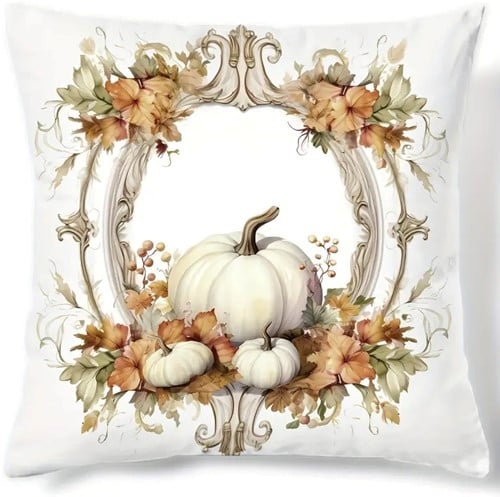 [A-024929] Kussenhoes Witte Pompoentjes #29 45x45 cm