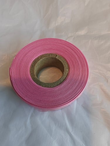 [A-027190] Zijdenlint Lintprinter Zachtroze 15mm 25 meter