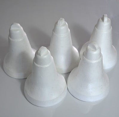[A-016493] Kerstklok Kerstbel Styropor Piepschuim Isimo 21 cm