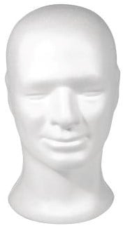 [A-027213] Styropor Piepschuim Isimo Kop Mannelijk 30,5 cm