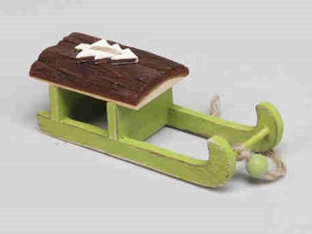 [A-014397] Houten Slee Groen 4x10 cm per stuk