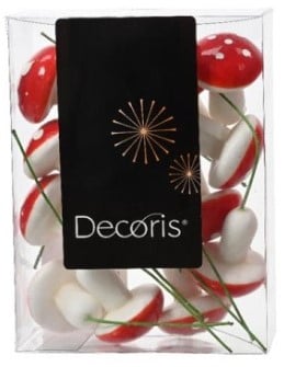 [A-027165] Paddenstoel Rood met Witte Stippen 4 cm doosje