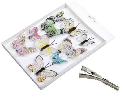 [A-025320] Vlinders Frisse Pasteltinten 5-8 cm pak 10 stuks
