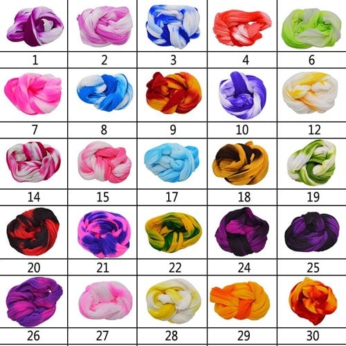[A-019831] Nylon 2tone voor het maken van bloemen 22 Geelgroen pak 5 stuks