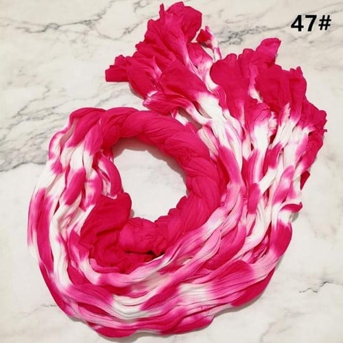 [A-024501] Nylon 47 Pink-HotPink 2tonevoor het maken van bloemen, pakje van 5 