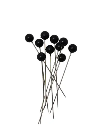 [A-002823] Parelspelden 61400 Zwart 8 mm 10 stuks